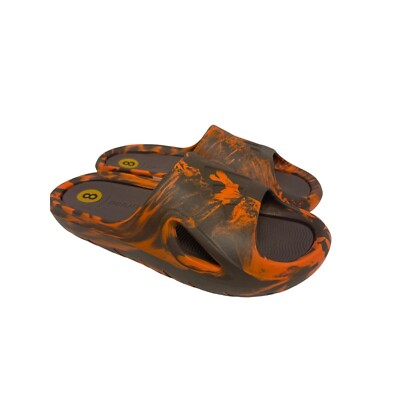 NEW! Adidas Adicane Men\'s Slide Sandal Size 8 Orange Brown Adidas Unisex Adicane Slides - Brown Orange Men main image 2