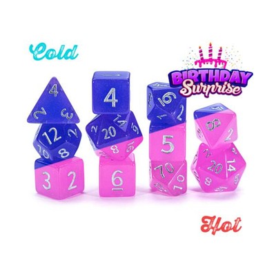 Gate Keeper Dice & Supplies Chromomancy Poly Set - Birthday Surprise (7) New