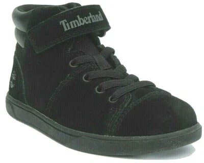 Kids Boys Childrens Timberland Skape Black hook & loop Mid Trainers Shoes 12.5 - Image 1 of 4