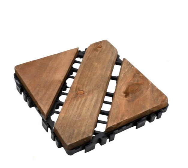 kitchen utensils Wooden Floor Mat (15cm x 15cm)