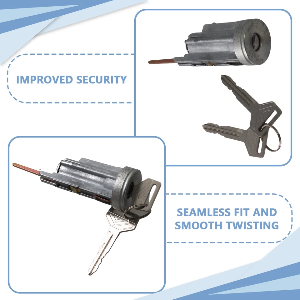 Interruptor de arranque de encendido de coche con 2 llaves para Toyota Corolla 1993 1994 1995 1996 1997 Foto 3 de 4