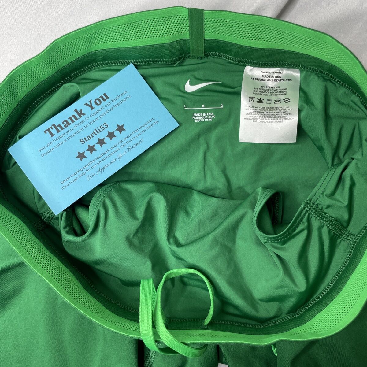 Nike Pro Elite Half Tights Made In USA Green Size L Oregon Nike Pro Elite Half Tights Made In USA Green Size L Oregon