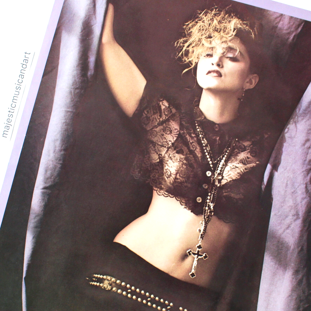 BEAUTIFUL ORIGINAL 1984 MADONNA HERB RITTS PHOTO POSTER | eBay