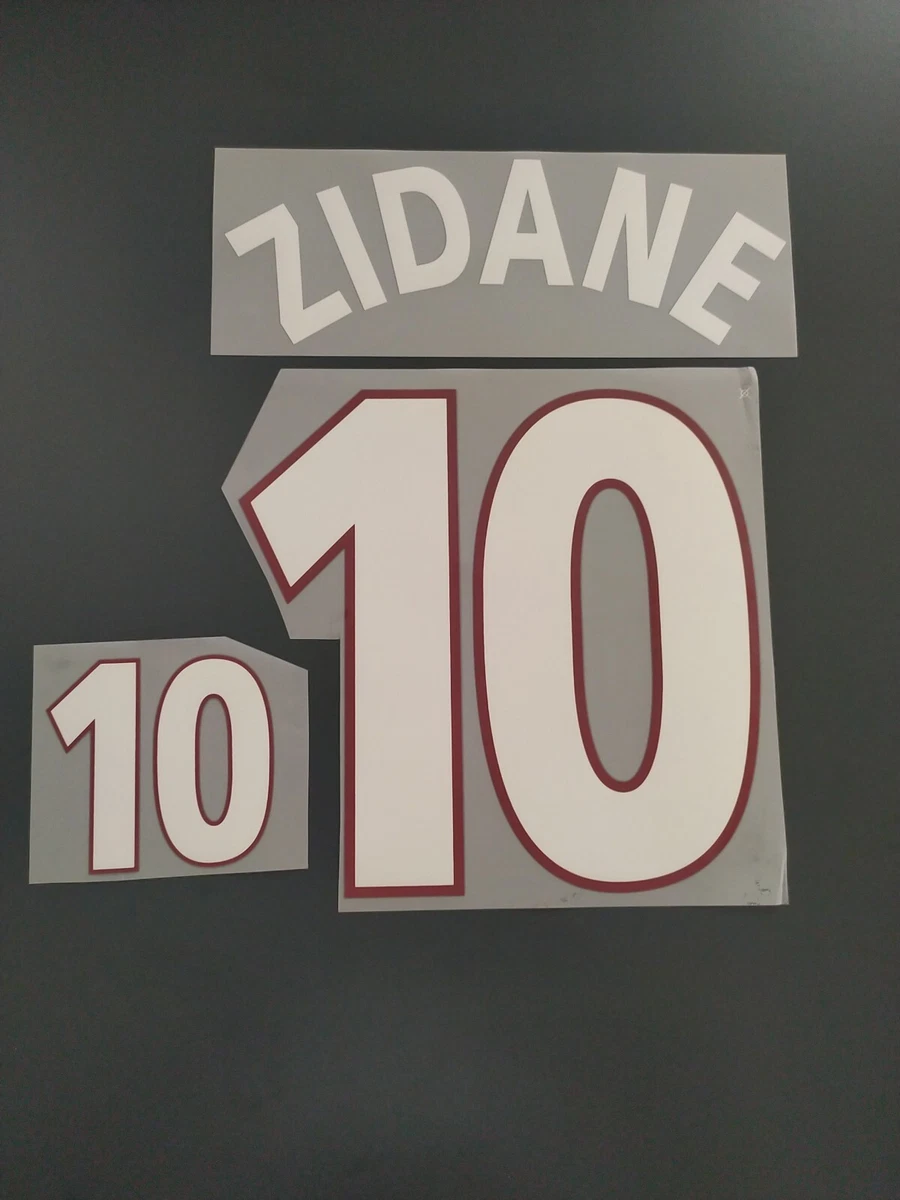 Flocage officiel ZIDANE maillot quipe de France 2000 shirt