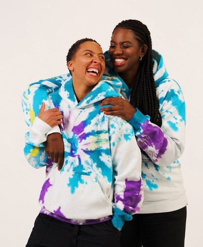 NEW Uninterrupted Love is Solidarity Bird Rapinoe Pride Tye Dye Hoodie L - Picture 6 of 6