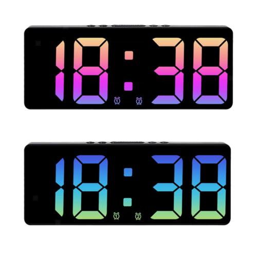 15.5cm Digital Alarm Clock, Bedside Glass, Adjustable Brightness for - Picture 1 of 7