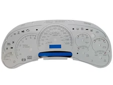 2003 2004 2005 GM Truck Speedometer Cluster Gauge Face Trans Temp (White)