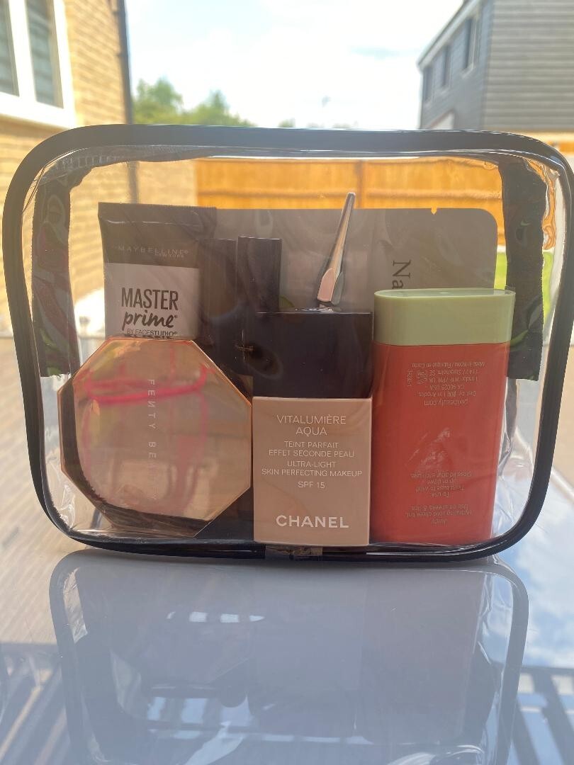 2 x PEQUEÑA BOLSA DE COSMÉTICOS DE VIAJE PARA ARTÍCULOS DE TOCADOR IMPERMEABLE VENDEDOR DEL REINO UNIDO