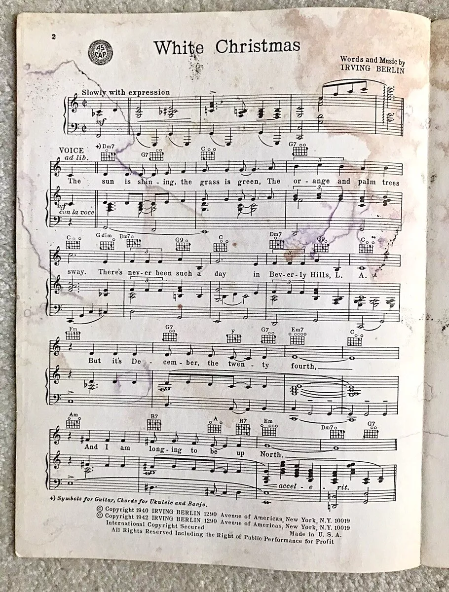 christmas piano sheet music