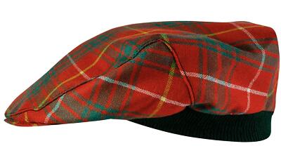 Herren Tartan Flatcap Bruce Ancient Tartan kariert Einheitsgröße schottisch hergestellt Mütze