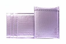250 #0 Matte Metallic Purple Poly Bubble Mailers Envelopes 6.5x10 DVD Wide CD