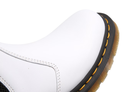Dr. Martens Z44122 Womens White Softy Leather Chelsea Boots Size