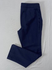 Talbots Side Zip 'Refined Bi-Stretch' Chino Pants. Navy Blue, Women's 8P. EUC