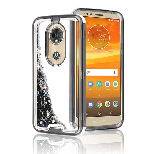 For Motorola Moto E5 Plus | Supra - Waterfall Glitter Liquid Armor Cover Case - Picture 2 of 36