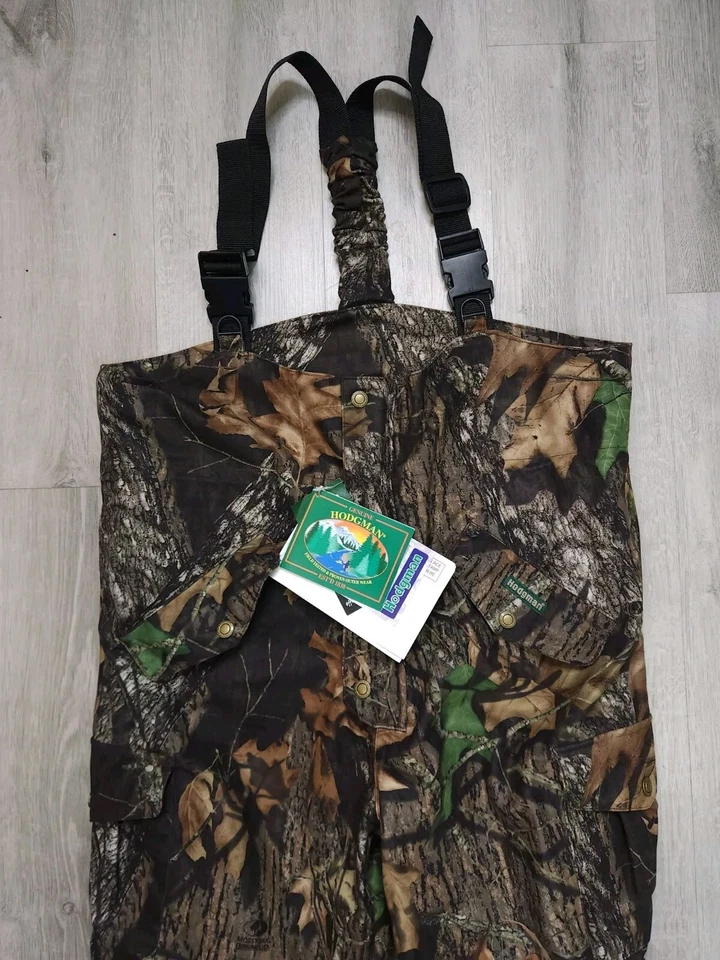 Vintage Hodgman Horcotex 2000 Mossy Oak Camo Bib Pants Mens Medium - Image 4 of 4