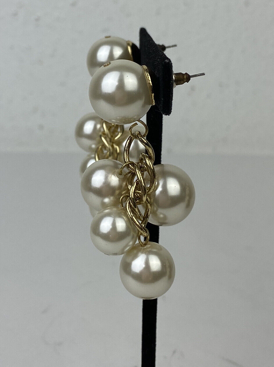 VTG Arnold Scaasi Faux Pearl Necklace Earring Set… - image 12
