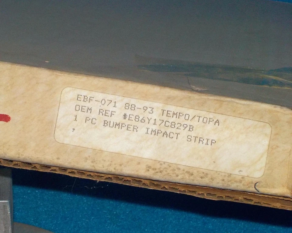 1988 1993 Ford Tempo Mercury Topaz Rear Bumper Molding New E86Y17C829B EBF-071 - Image 3 of 4