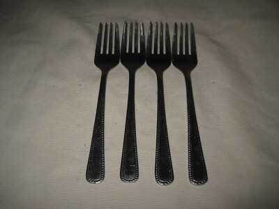 4 Reed & Barton Rebacraft Stainless Steel BRIGADOON 6 1/4'' Salad Forks