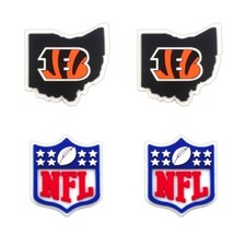NFL Cincinnati Bengals Football Team For Crocs Shoe Charms Jibbitz - 4 pieces