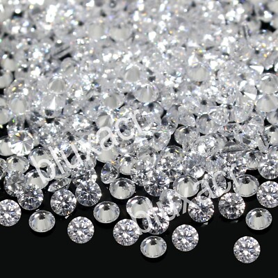 1000 Pcs Lot Natural VVS1 DE Color 1.00 mm Round White Diamond HIP HOP JEWELERY