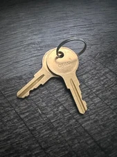 2 - CAT 30 Brass Keys for Fire Alarm Panels and Pull Stations. New and Original.