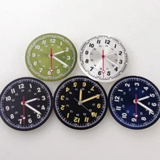 29mm Black Green Luminous Dial Fit Vintage Pilot Style NH35 NH36 2824movement