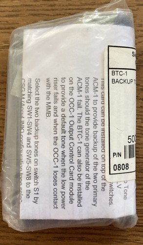 SIEMENS BTC-1 BACKUP TONE CARD FIRE ALARM 500-891185 - Picture 4 of 4