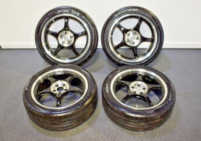 けんぼー　5000 JDM 5ZIGEN FN01R C Wheels with Used Tires - Set of 4- 17x7.5 +125