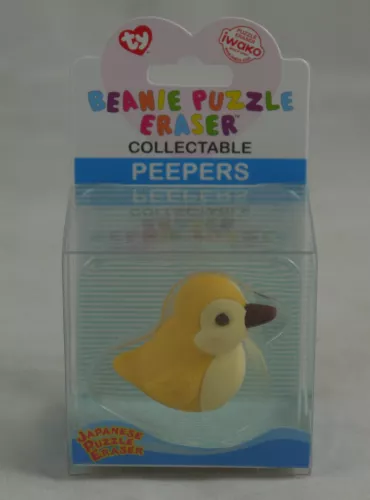 Rompecabezas TY Iwako Eraserz - Peepers The Duck - Amarillo - 39019