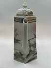Antique Hand-painted Japanese porcelain octagonal chocolate pot with lid. — photo 2