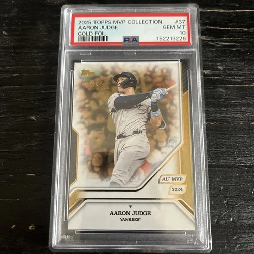 2025 Topps MVP Collection Aaron Judge PSA 10