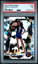 2024 Panini Prizm WNBA - RICKEA JACKSON #144 - ICE ROOKIE - PSA 7