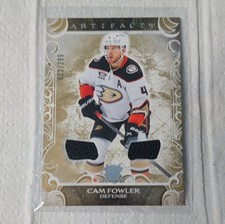 Upper Deck Artifacts Cam Fowler #50 Gold Material /299 Anaheim Ducks MEM NHL