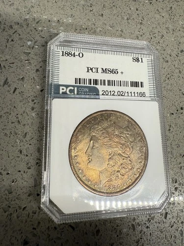 1884-O Morgan Silver Dollar PCI MS65+ Stunning Light Tone