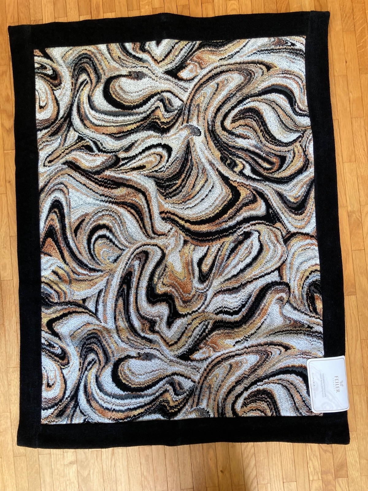 FEILER Kissenbezug - MURANO NERO - 70x50cm - Baumwolle Chenille - neu unbenutzt