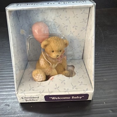 CHERISHED TEDDIES.... TEDDIES TO CHERISH  Welcome Baby Girl Pink MIB 113589