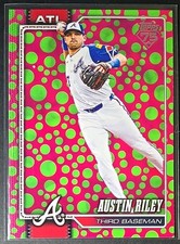Austin Riley 2026 Topps Easter Holiday Pink and Green Polka Dots #238 SP Braves 