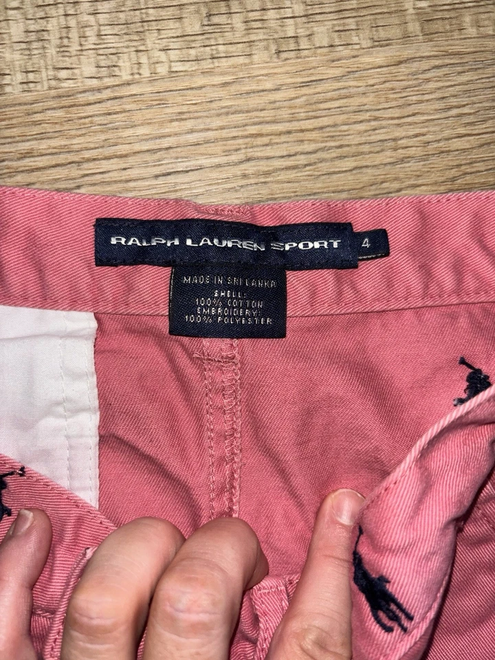 Ralph Lauren Sport Chino Polo Bordado Mini Falda Para Mujer Rosa Algodón Talla 4 Foto 3 de 4