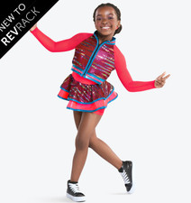 Revolution Dancewear RC25790 "Speed Drive" Small Girls 2 Pc Dance Outfit