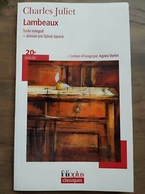 Charles Juliet - Lambeaux / Folio Plus Classiques  2010