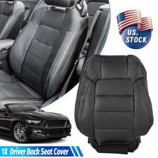 2015-23 For Ford Mustang Gt Coupe V6 V8 Driver Top Lean Back Leather Seat Cover