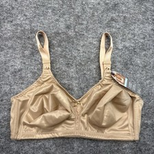 Bali Double Support wireless bra women's 36D beige cool comfort support DF3820