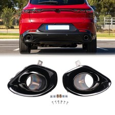 Rear Black Exhaust Tips for 2023-2026 Alfa Romeo Tonale Hybrid w/Cover