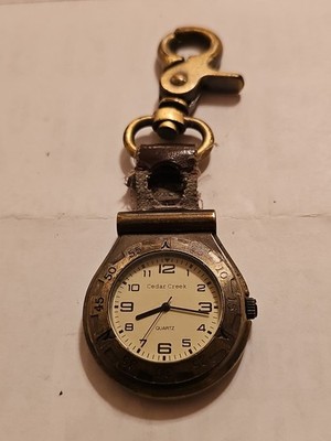 Cedar Creek Pocket Watch Belt Clip Stainless Steel Japan Needs