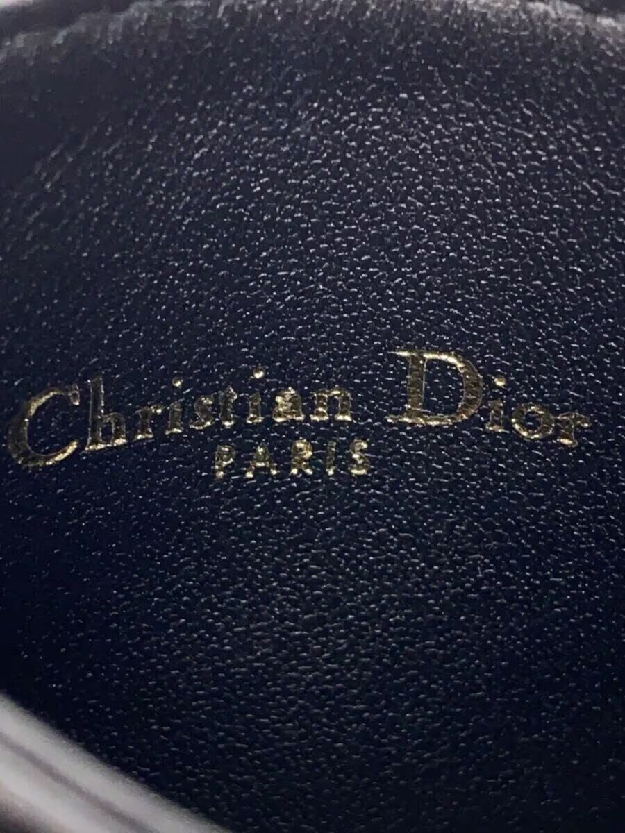 Christian Dior Card Case Leather BLK Women's thumbnail 3