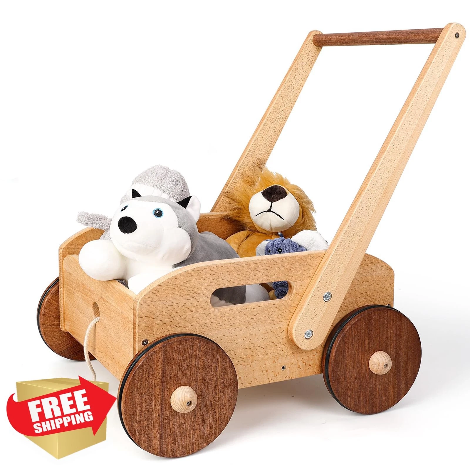 Woodtoe Adjustable Baby Walker