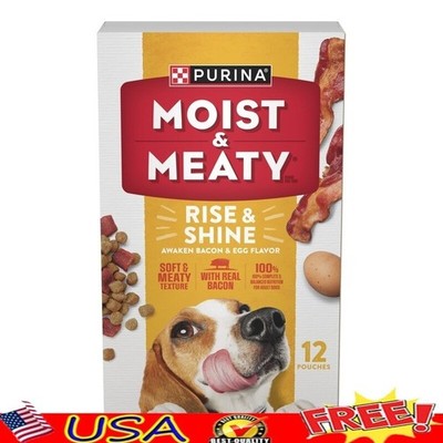 High Protein Dog Food Real Bacon Egg Flavor Dry Food Pouches For Adult Dogs Pork