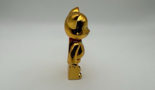 Bearbrick 100% 'Lucky Cat Neko' Gold Plated Tokyo Skytree Medicom Toy Be@rbrick - Picture 5 of 7