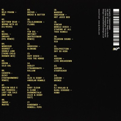 MATTHEW DEAR DJ-KICKS NEW CD