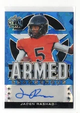 2022 Leaf Metal Jaden Rashada Armed & Dangerous BLUE CRYSTAL AUTO RC /20 ASU